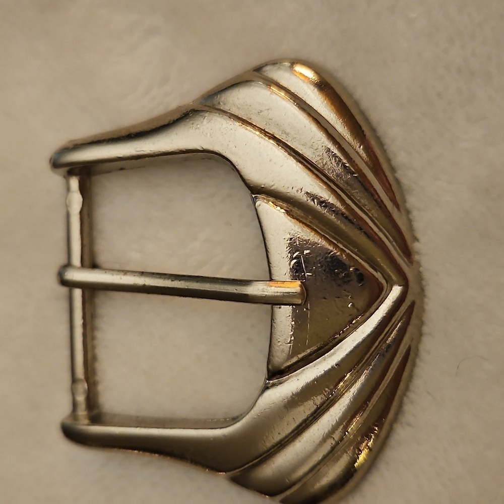3/$30 Vintage Art Deco Metal Belt Buckle - Picture 2 of 4
